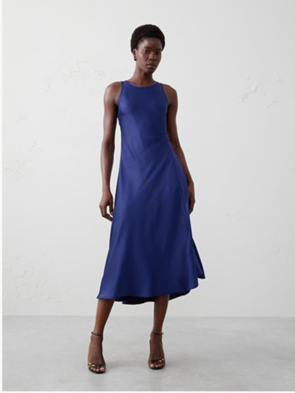 NEW WITH TAGS Banana Republic Factory Satin Midi Dress